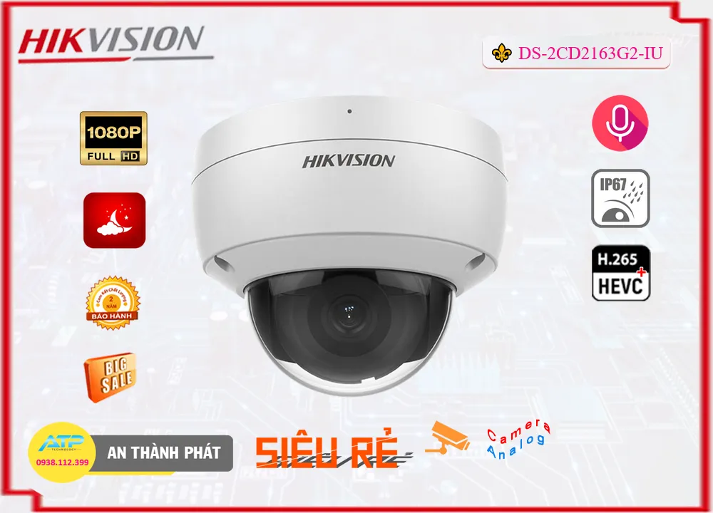 Camera Hikvision DS-2CD2163G2-IU,Giá DS-2CD2163G2-IU,phân phối DS-2CD2163G2-IU,DS-2CD2163G2-IUBán Giá