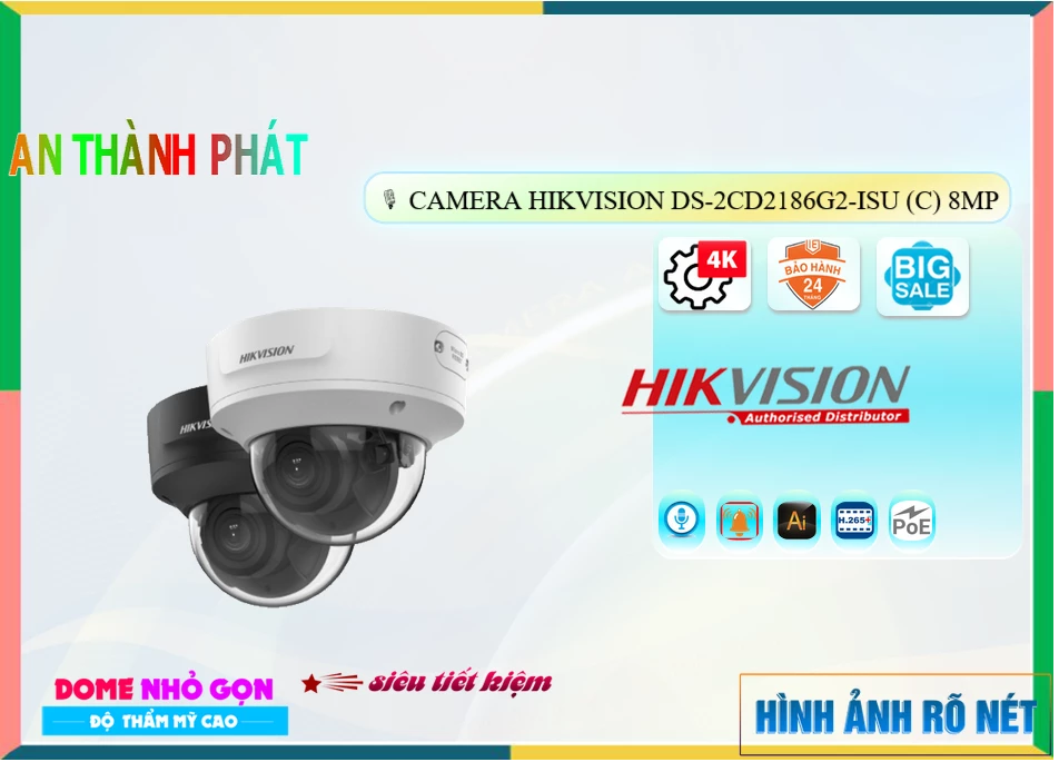Camera Hikvision DS-2CD2186G2-ISU(C),DS-2CD2186G2-ISU(C) Giá rẻ ,DS 2CD2186G2 ISU(C), Chất Lượng DS-2CD2186G2-ISU(C),