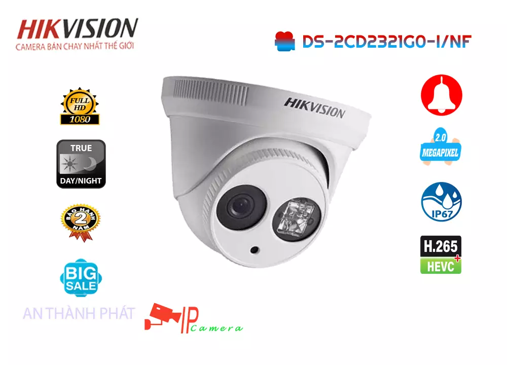 Camera Hikvision DS-2CD2321G0-I/NF,Giá DS-2CD2321G0-I/NF,DS-2CD2321G0-I/NF Giá Khuyến Mãi,bán