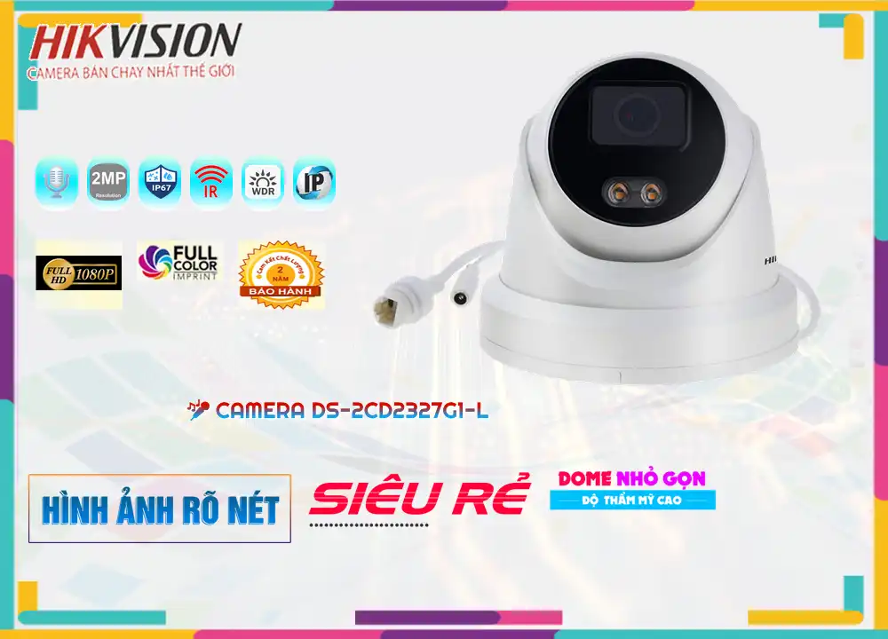 DS-2CD2327G1-L Camera Mẫu Đẹp Hikvision