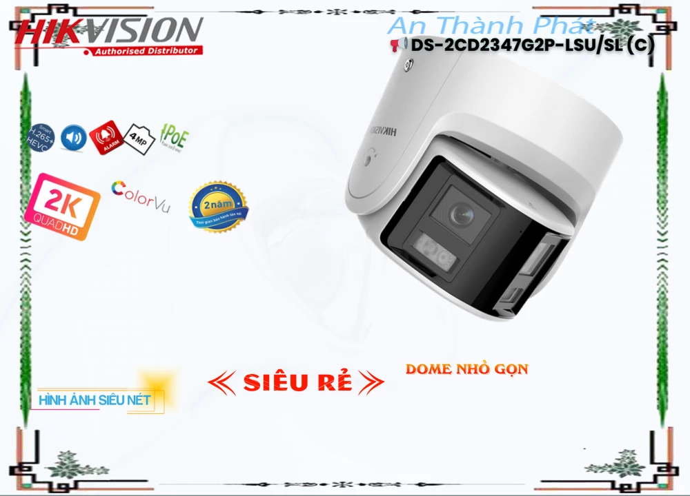 DS-2CD2347G2P-LSU/SL(C) Camera Công Nghệ Mới Hikvision, thông số DS-2CD2347G2P-LSU/SL(C),DS-2CD2347G2P-LSU/SL(C) Giá rẻ