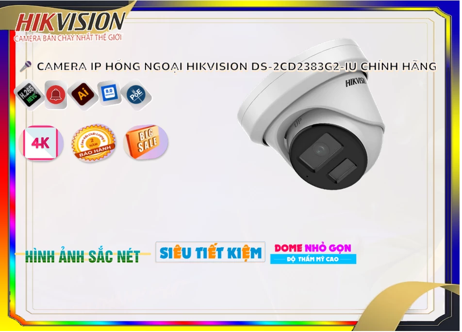 Camera Hikvision DS-2CD2383G2-IU,Giá DS-2CD2383G2-IU,phân phối DS-2CD2383G2-IU,DS-2CD2383G2-IUBán Giá