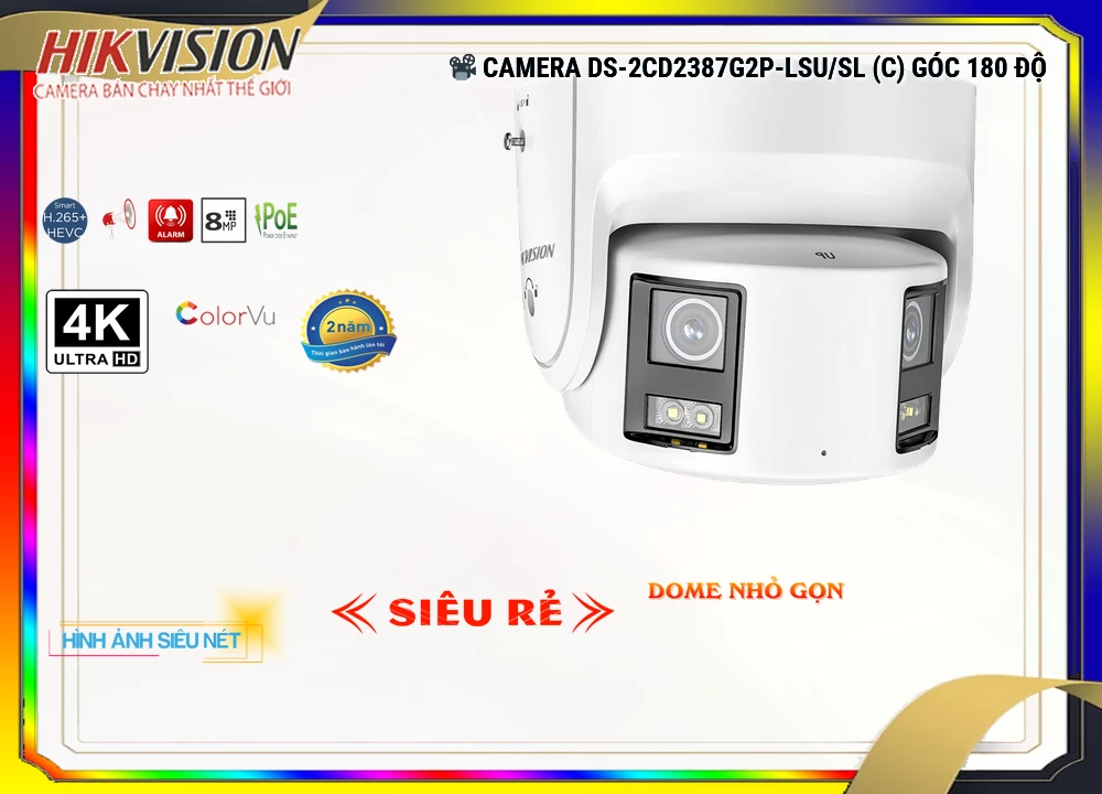 DS 2CD2387G2P LSU/SL(C),Camera Hikvision DS-2CD2387G2P-LSU/SL(C) Giá rẻ,DS-2CD2387G2P-LSU/SL(C) Giá rẻ