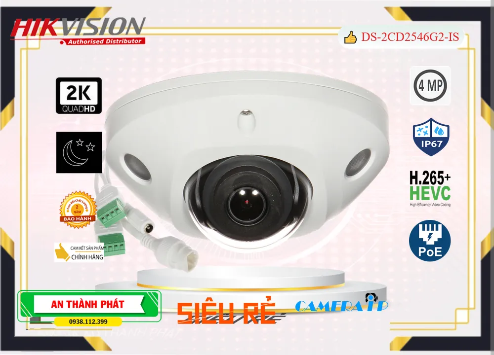 ۞  Hikvision DS-2CD2546G2-IS Giá rẻ