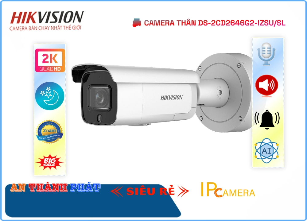 DS-2CD2646G2-IZSU/SL Camera Chính Hãng Hikvision,thông số DS-2CD2646G2-IZSU/SL, IP POEDS-2CD2646G2-IZSU/SL Giá rẻ,DS