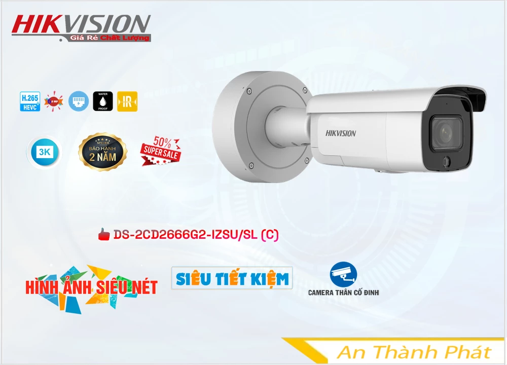 Camera DS-2CD2666G2-IZSU/SL(C) Thiết kế Đẹp,DS-2CD2666G2-IZSU/SL(C) Giá Khuyến Mãi ,DS-2CD2666G2-IZSU/SL(C) Giá rẻ