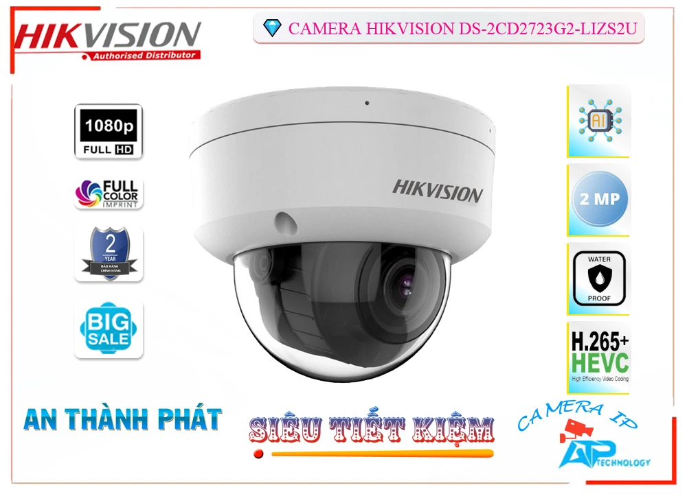 DS-2CD2723G2-LIZS2U,DS-2CD2723G2-LIZS2U Tốt nhấtDS-2CD2723G2-LIZS2U mới,DS 2CD2723G2 LIZS2U,Giá Bán DS-2CD2723G2-LIZS2U FULL HD 1080P 0 megapixel