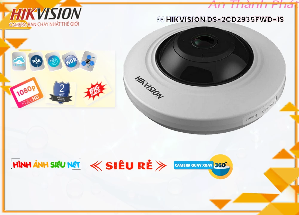 Camera Mắt Cá Hikvision DS-2CD2935FWD-IS,thông số DS-2CD2935FWD-IS,DS-2CD2935FWD-IS Giá rẻ,DS 2CD2935FWD IS,Chất Lượng