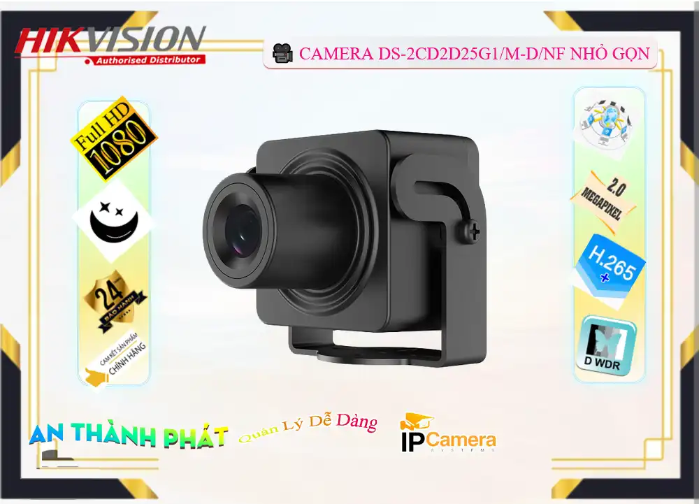➠  DS-2CD2D25G1/M-D/NF sắc nét Hikvision