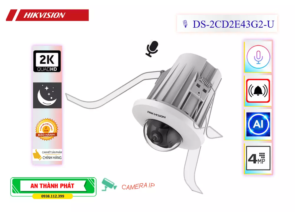 Camera Hikvision DS-2CD2E43G2-U,DS-2CD2E43G2-U Giá Khuyến Mãi,DS-2CD2E43G2-U Giá rẻ,DS-2CD2E43G2-U Công Nghệ Mới,Địa