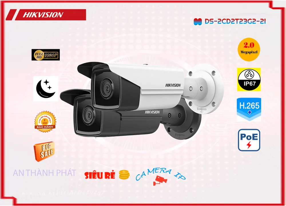 Camera Hikvision DS-2CD2T23G2-2I,thông số DS-2CD2T23G2-2I,DS 2CD2T23G2 2I,Chất Lượng DS-2CD2T23G2-2I,DS-2CD2T23G2-2I