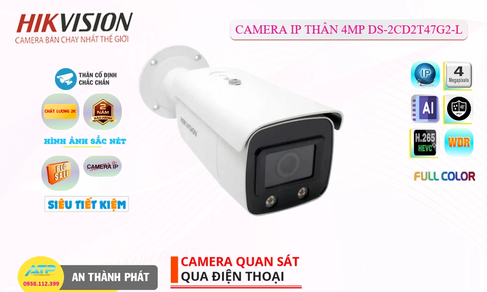 DS-2CD2T47G2-L Hikvision giá rẻ chất lượng cao DS-2CD2T47G2-L Hikvision giá rẻ chất lượng cao