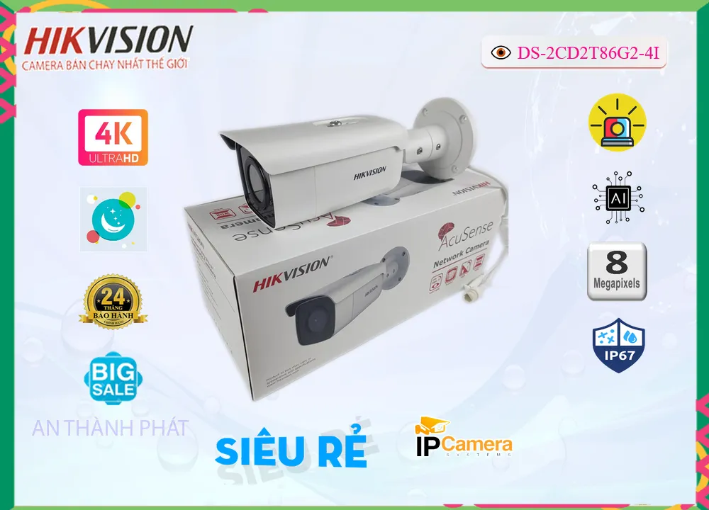 Camera Hikvision DS-2CD2T86G2-4I,Giá DS-2CD2T86G2-4I,phân phối DS-2CD2T86G2-4I,DS-2CD2T86G2-4IBán Giá Rẻ,Giá Bán