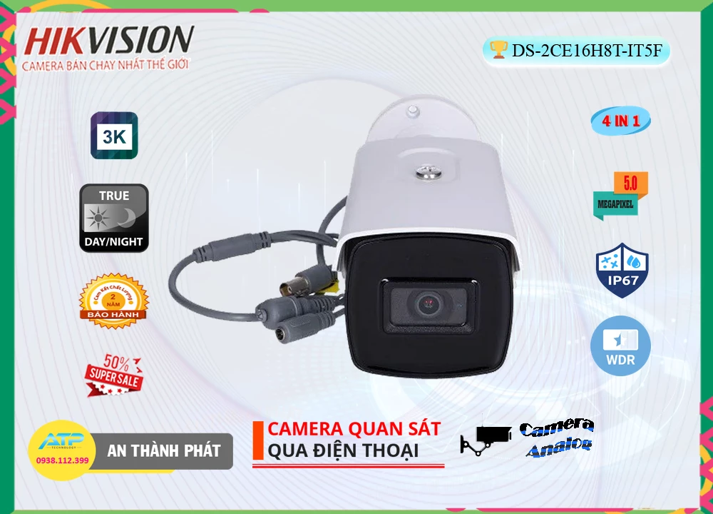 Camera Hikvision DS-2CE16H8T-IT5F,Giá DS-2CE16H8T-IT5F,DS-2CE16H8T-IT5F Giá Khuyến Mãi,bán