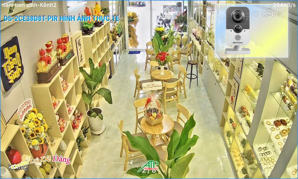 Camera IP Hikvision DS-2CE38D8T-PIR Hình ảnh sắc nét