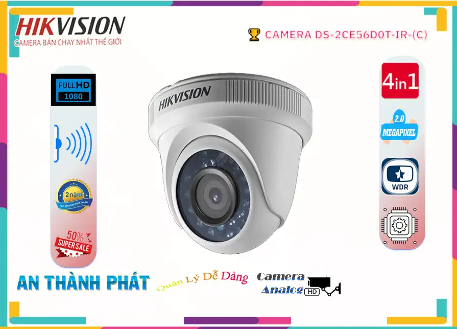 DS 2CE56D0T IR(C),Camera Hikvision DS-2CE56D0T-IR(C),DS-2CE56D0T-IR(C) Giá rẻ ,DS-2CE56D0T-IR(C) Công Nghệ Mới