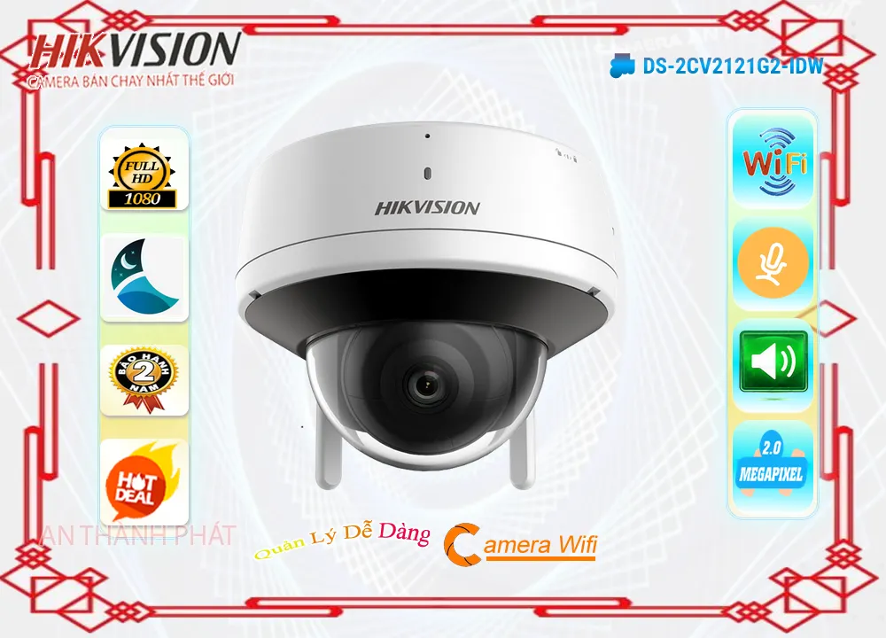 Camera Hikvision DS-2CV2121G2-IDW,DS-2CV2121G2-IDW Giá rẻ,DS-2CV2121G2-IDW Giá Thấp Nhất,Chất Lượng