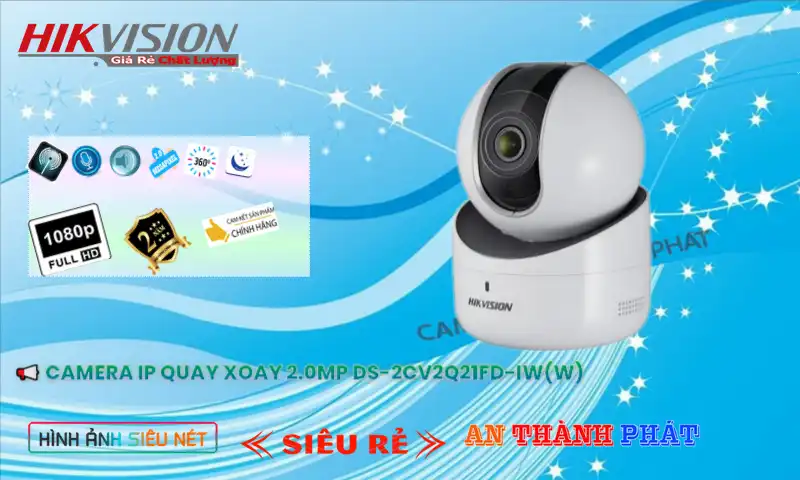 ➠  DS-2CV2Q21FD-IW(W) sắc nét Hikvision