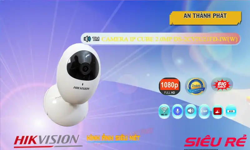 DS-2CV2U21FD-IW(W) sắc nét Hikvision