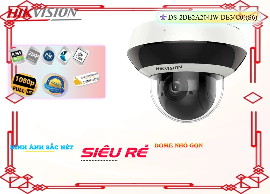 Camera Hikvision DS-2DE2A204IW-DE3(C0)(S6),Giá DS-2DE2A204IW-DE3(C0)(S6),DS-2DE2A204IW-DE3(C0)(S6) Giá Khuyến Mãi,bán