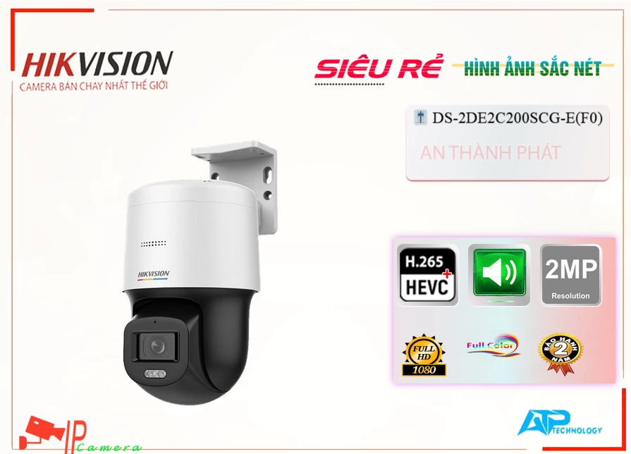 Camera Hikvision DS,2DE2C200SCG,E(F0),DS 2DE2C200SCG E(F0),Giá Bán DS,2DE2C200SCG,E(F0) sắc nét Hikvision