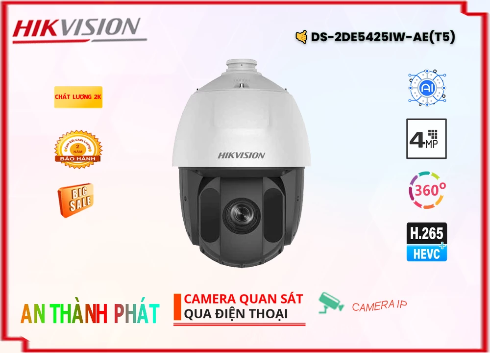 Camera Hikvision DS-2DE5425IW-AE(T5),DS-2DE5425IW-AE(T5) Giá Khuyến Mãi,DS-2DE5425IW-AE(T5) Giá rẻ,DS-2DE5425IW-AE(T5)