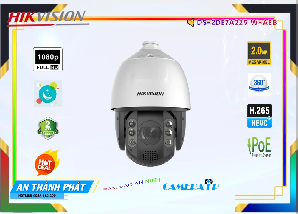 Camera Hikvision DS-2DE7A225IW-AEB,Chất Lượng DS-2DE7A225IW-AEB,DS-2DE7A225IW-AEB Công Nghệ Mới,DS-2DE7A225IW-AEBBán