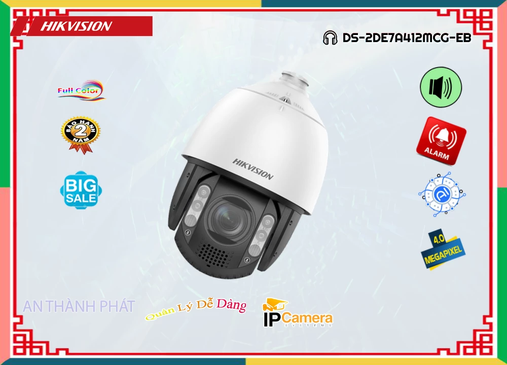 Camera Hikvision DS-2DE7A412MCG-EB,Giá DS-2DE7A412MCG-EB,DS-2DE7A412MCG-EB Giá Khuyến Mãi,bán