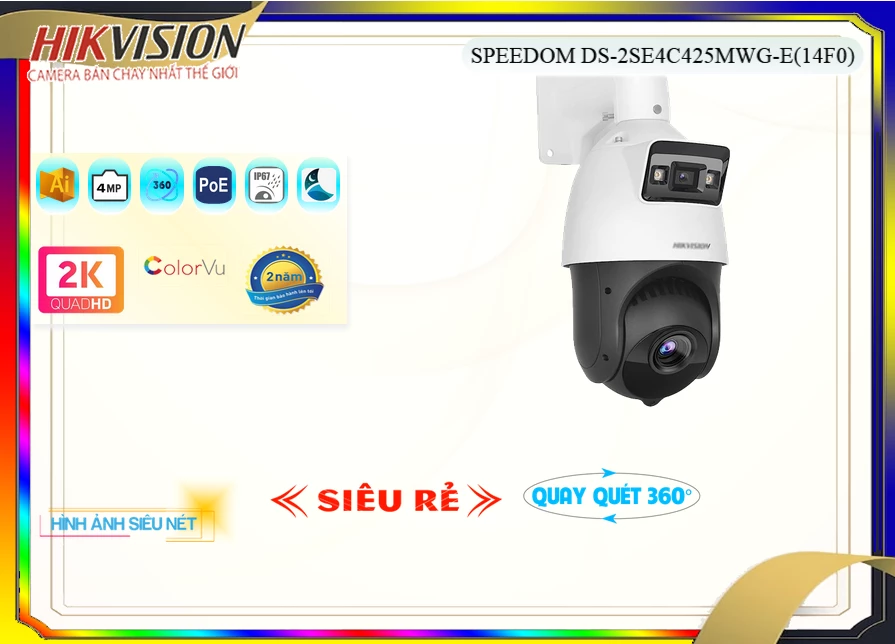 Camera Hikvision DS-2SE4C425MWG-E(14F0),DS-2SE4C425MWG-E(14F0) Giá Khuyến Mãi,DS-2SE4C425MWG-E(14F0) Giá