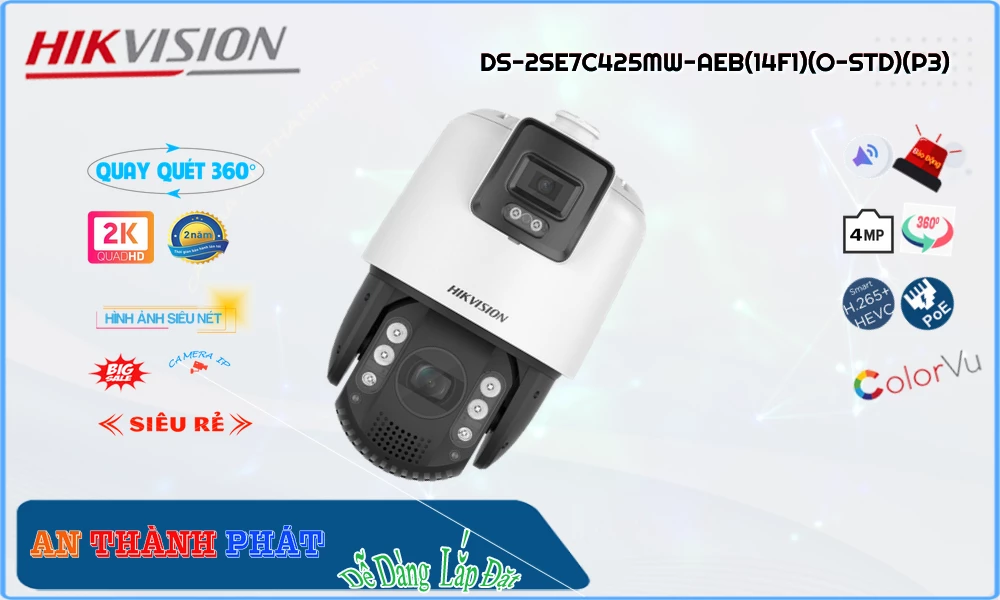Camera Hikvision DS-2SE7C425MW-AEB(14F1)(O-STD)(P3),DS 2SE7C425MW AEB(14F1)(O STD)(P3),Giá Bán