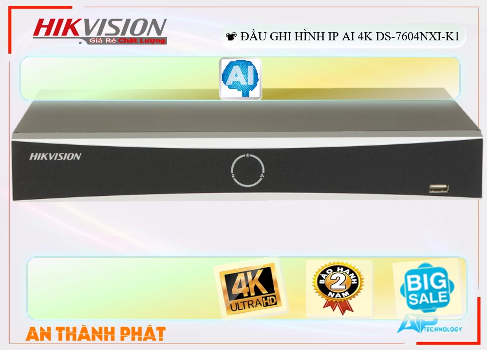 Đầu Ghi Hikvision DS-7604NXI-K1,Giá DS-7604NXI-K1,phân phối DS-7604NXI-K1,DS-7604NXI-K1Bán Giá Rẻ,DS-7604NXI-K1 Giá