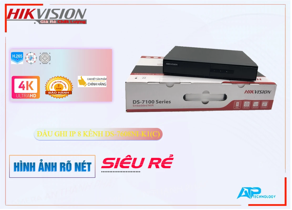 Đầu Ghi Hikvision DS-7608NI-K1(C), Giá DS-7608NI-K1(C),DS-7608NI-K1(C) Giá Khuyến Mãi , bán