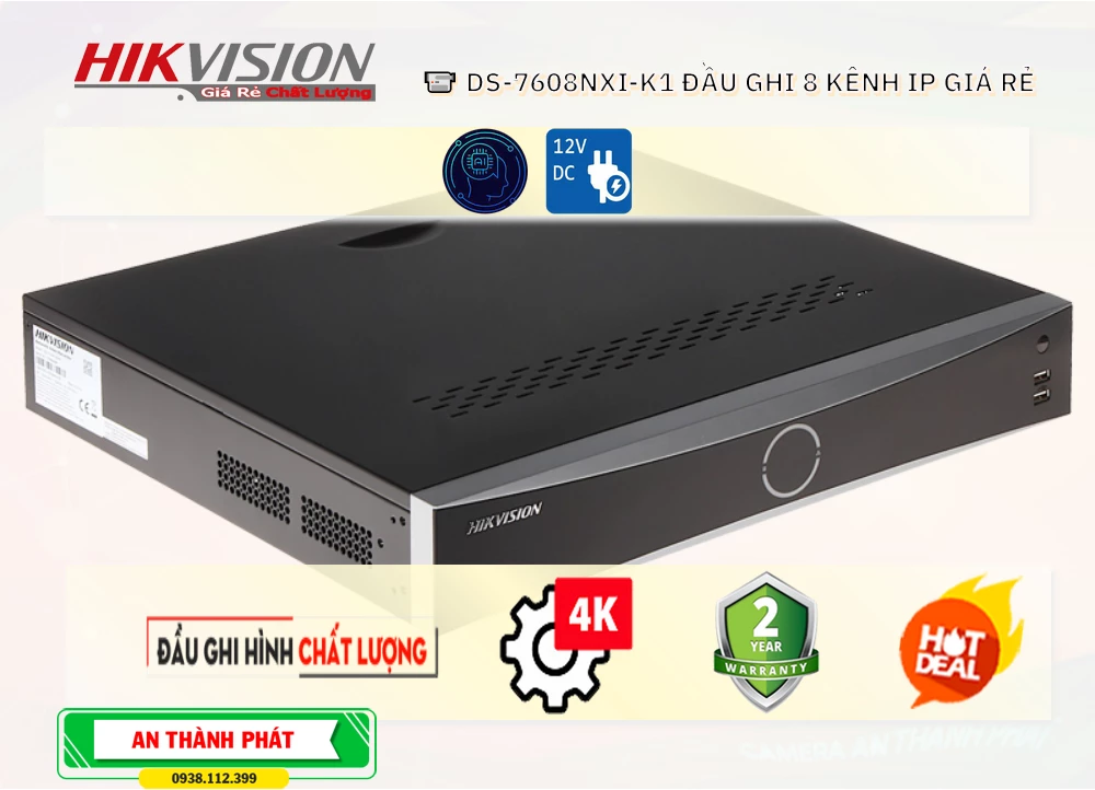 Đầu Ghi Hikvision DS-7608NXI-K1,DS-7608NXI-K1 Giá rẻ,DS 7608NXI K1,Chất Lượng DS-7608NXI-K1,thông số DS-7608NXI-K1,Giá