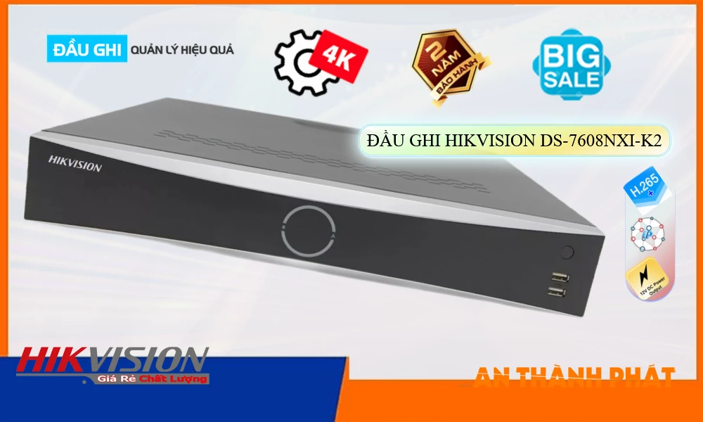 Đầu Ghi Hikvision DS-7608NXI-K2,Chất Lượng DS-7608NXI-K2,DS-7608NXI-K2 Công Nghệ Mới,DS-7608NXI-K2Bán Giá Rẻ,DS 7608NXI