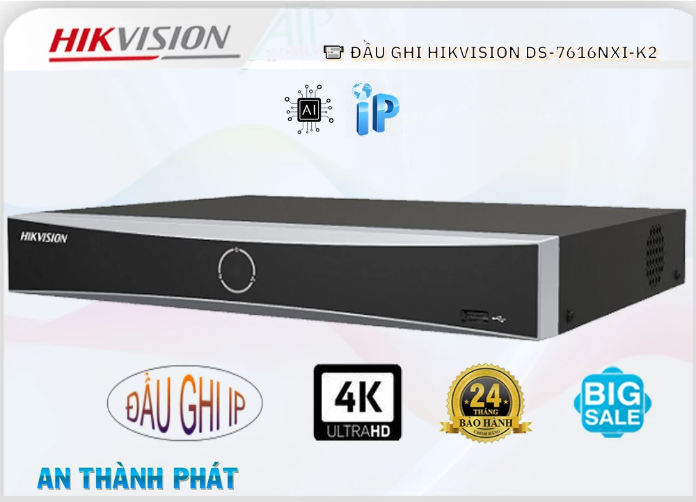 Đầu Ghi Hikvision DS-7616NXI-K2,Giá DS-7616NXI-K2,phân phối DS-7616NXI-K2,DS-7616NXI-K2Bán Giá Rẻ,Giá Bán