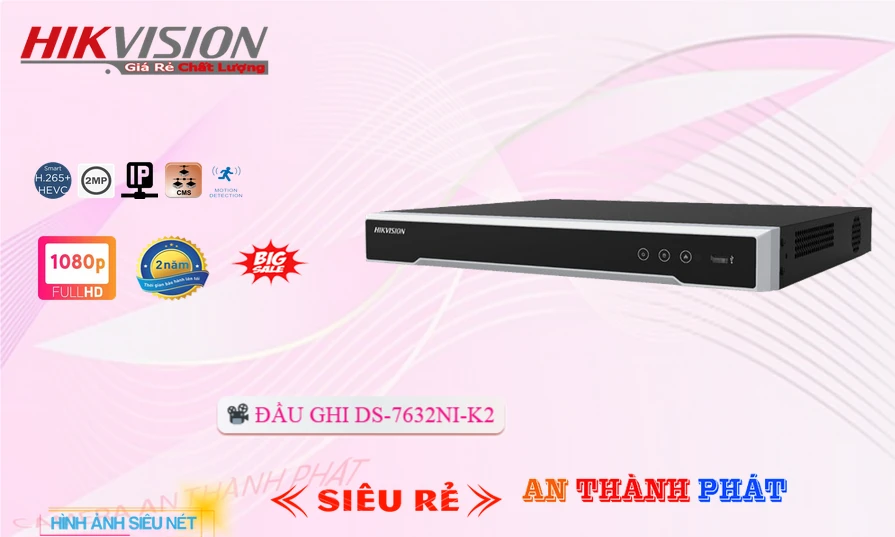 Đầu Ghi Hình IP 32 kênh HIKVISION DS-7632NI-K2