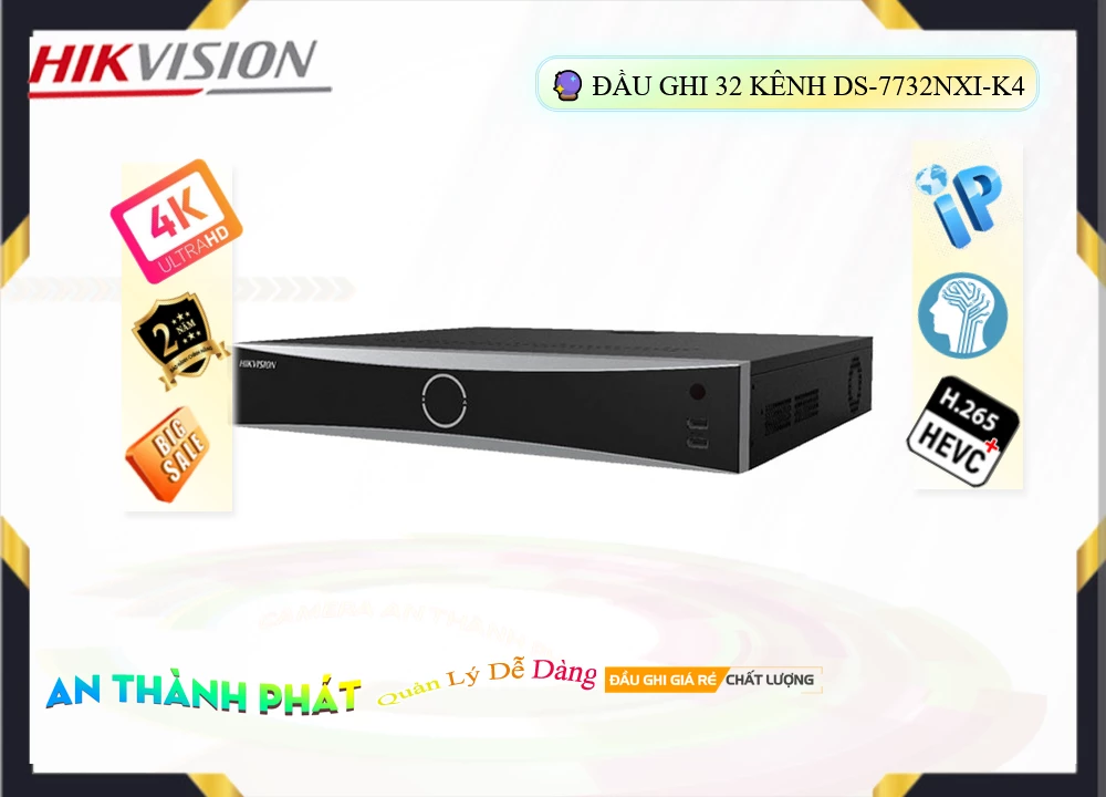 Đầu Ghi Hikvision DS-7732NXI-K4,Giá DS-7732NXI-K4,phân phối DS-7732NXI-K4,DS-7732NXI-K4Bán Giá Rẻ,DS-7732NXI-K4 Giá