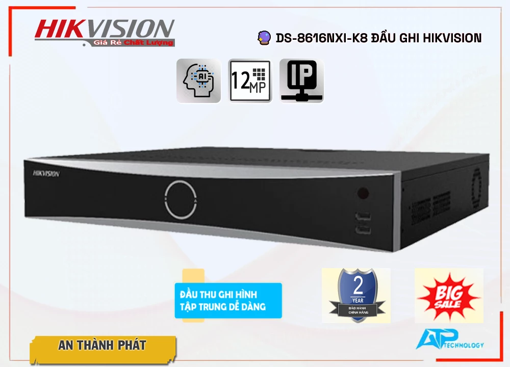 Đầu Ghi Hikvision DS-8616NXI-K8,Giá DS-8616NXI-K8,DS-8616NXI-K8 Giá Khuyến Mãi,bán DS-8616NXI-K8,DS-8616NXI-K8 Công