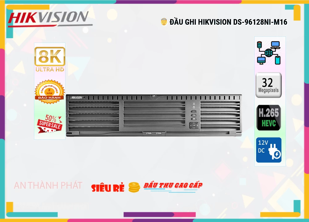 Đầu Ghi Hình Hikvision DS-96128NI-M16,DS-96128NI-M16 Giá rẻ,DS 96128NI M16,Chất Lượng DS-96128NI-M16,thông số