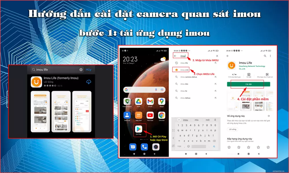 Hướng Dẫn Cài Đặt Camera Imou Trên Điện Thoại