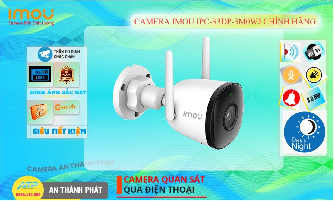 ☑ IPC-S3DP-3M0WJ Camera An Ninh Công Nghệ Mới