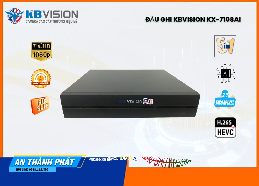 Đầu Ghi KBvision KX-7108Ai,KX-7108Ai Giá rẻ,KX-7108Ai Giá Thấp Nhất,Chất Lượng KX-7108Ai,KX-7108Ai Công Nghệ