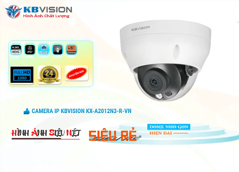 Camera IP Kbvision KX-A2012N3-R-VN,KX-A2012N3-R-VN Giá rẻ,KX-A2012N3-R-VN Giá Thấp Nhất,Chất Lượng