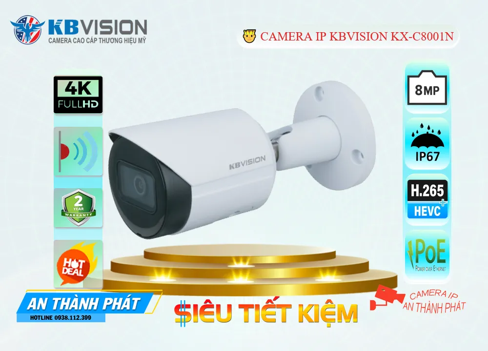 KX C8001N,Camera IP Kbvision 8MP KX-C8001N,Chất Lượng KX-C8001N,Giá KX-C8001N,phân phối KX-C8001N,Địa Chỉ Bán