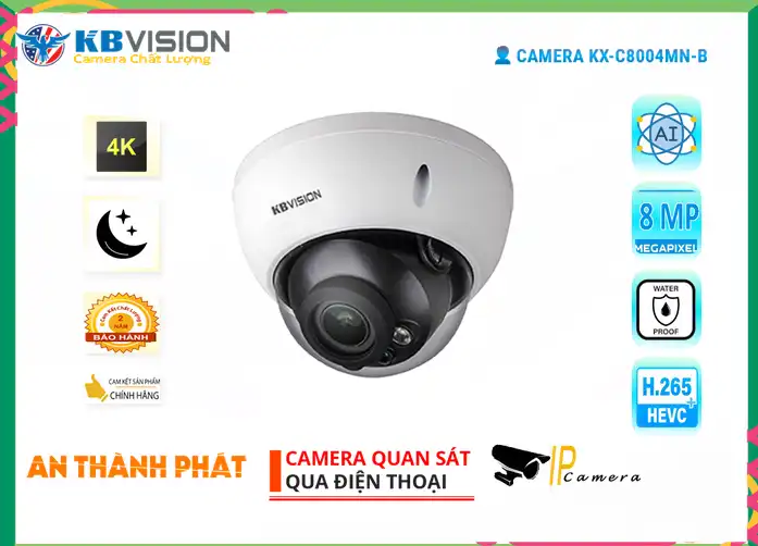 KX-C8004MN-B sắc nét KBvision KX-C8004MN-B sắc nét KBvision