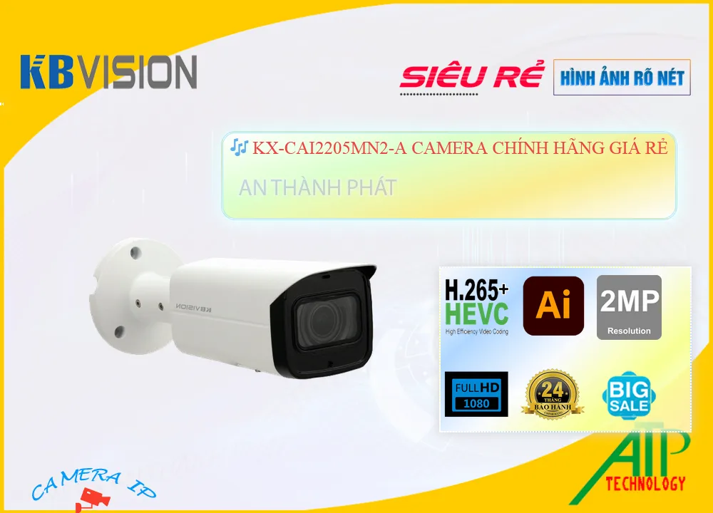 Camera KBvision KX-CAi2205MN2-A, Giá KX-CAi2205MN2-A,KX-CAi2205MN2-A Giá Khuyến Mãi , bán