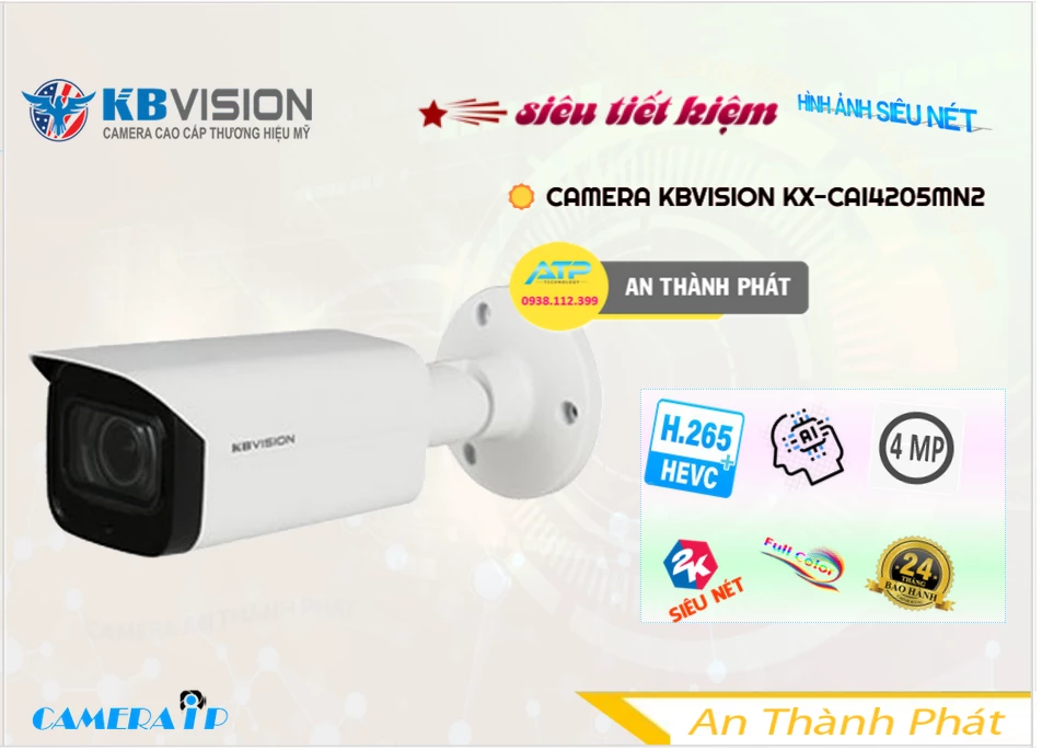 KX-CAi4205MN2 sắc nét KBvision KX-CAi4205MN2 sắc nét KBvision