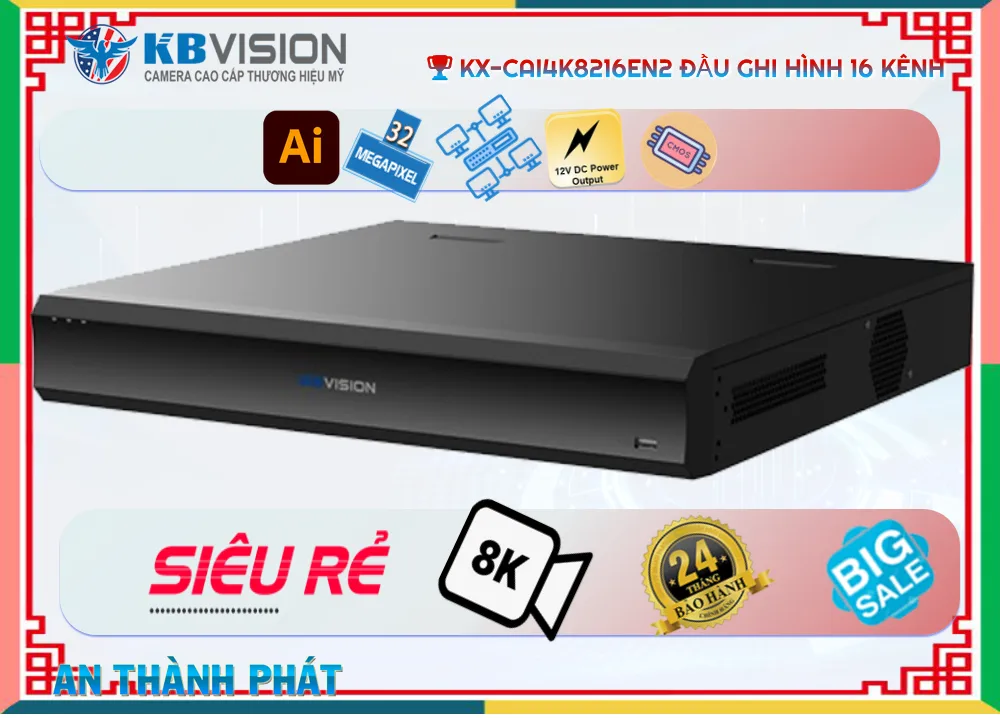 Đầu Ghi KBvision KX-CAi4K8216EN2, thông số KX-CAi4K8216EN2,KX-CAi4K8216EN2 Giá rẻ ,KX CAi4K8216EN2, Chất Lượng