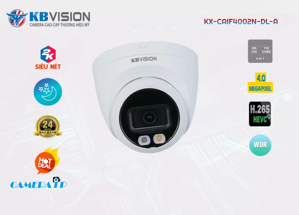 Camera Kbvision KX-CAiF4002N-DL-A,Giá KX-CAiF4002N-DL-A,KX-CAiF4002N-DL-A Giá Khuyến Mãi,bán