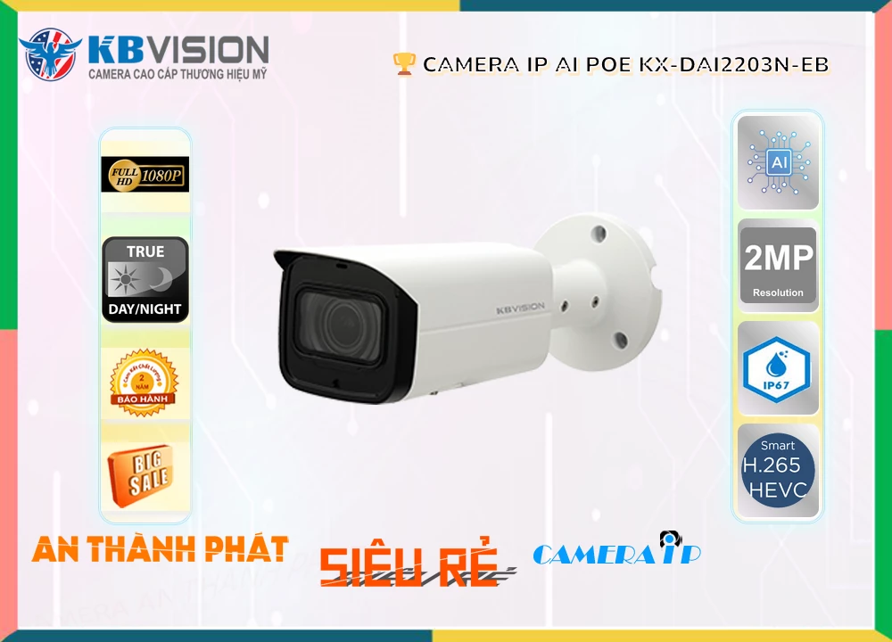 Camera KBvision KX-DAi2203N-EB,thông số KX-DAi2203N-EB,KX-DAi2203N-EB Giá rẻ,KX DAi2203N EB,Chất Lượng